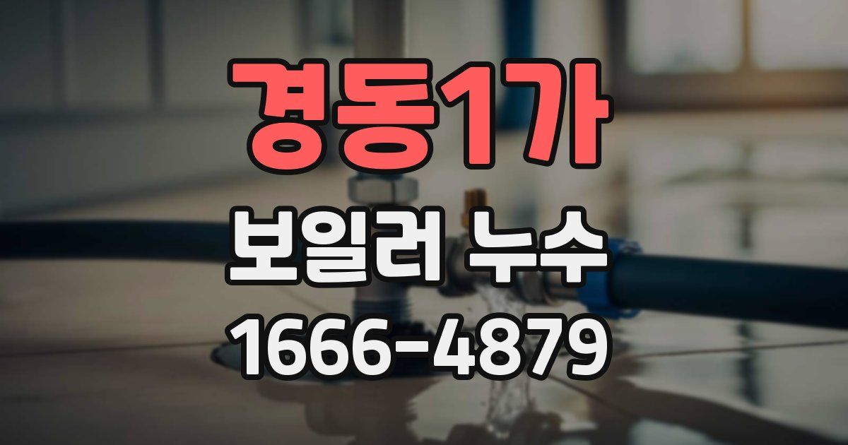 경동1가 보일러 누수