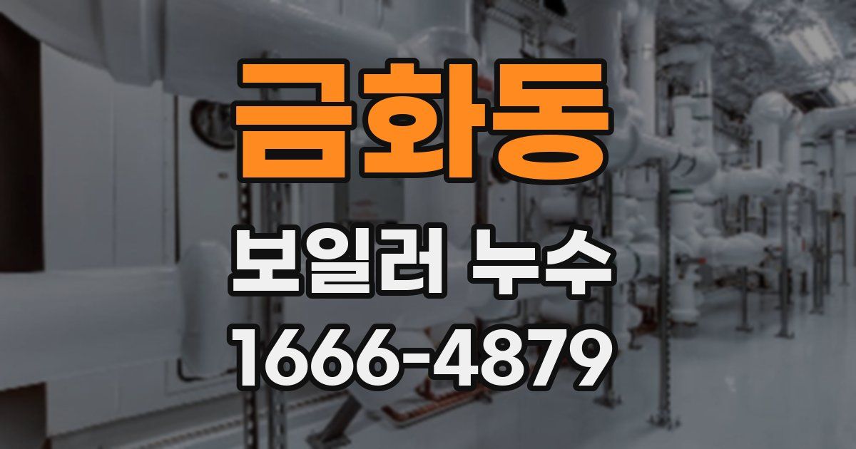 금화동 보일러 누수