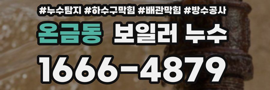 온금동 보일러 누수