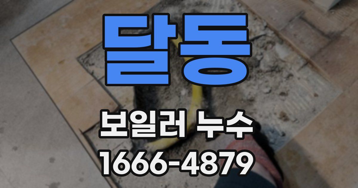 달동 보일러 누수