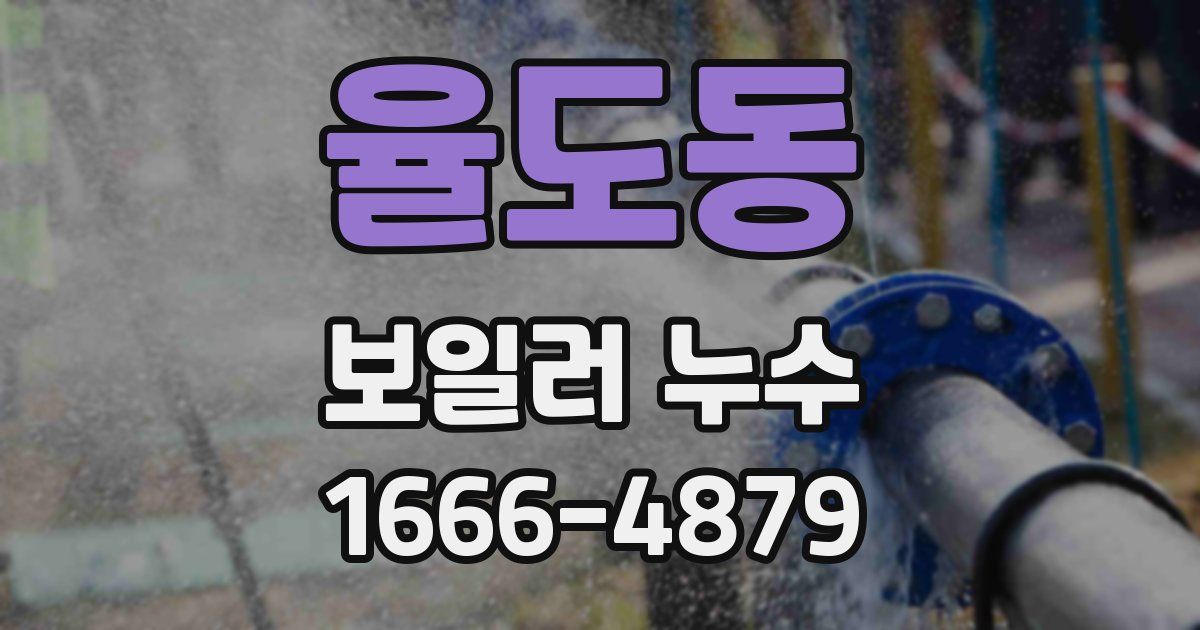율도동 보일러 누수