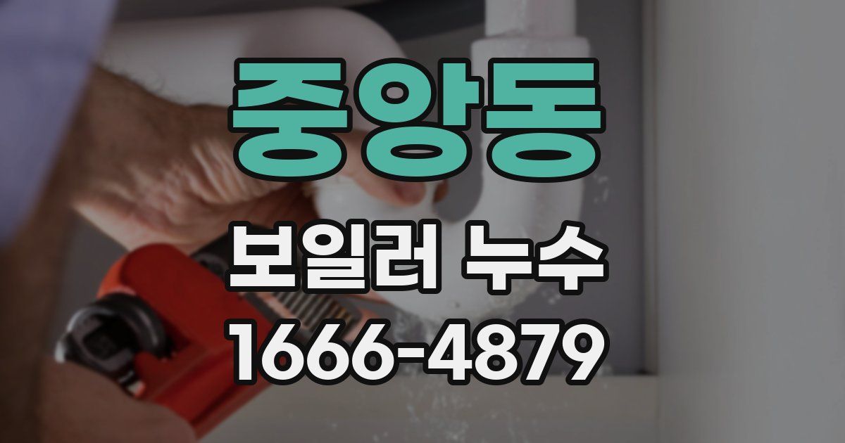 중앙동 보일러 누수