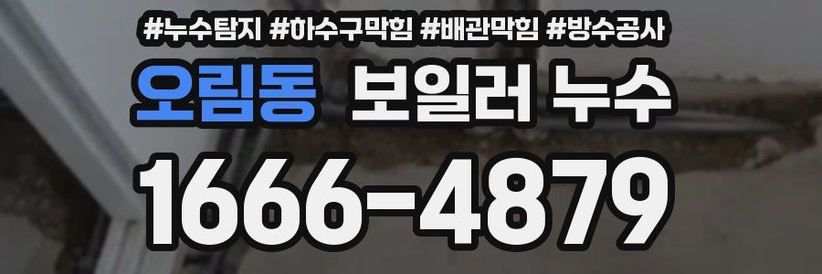 오림동 보일러 누수