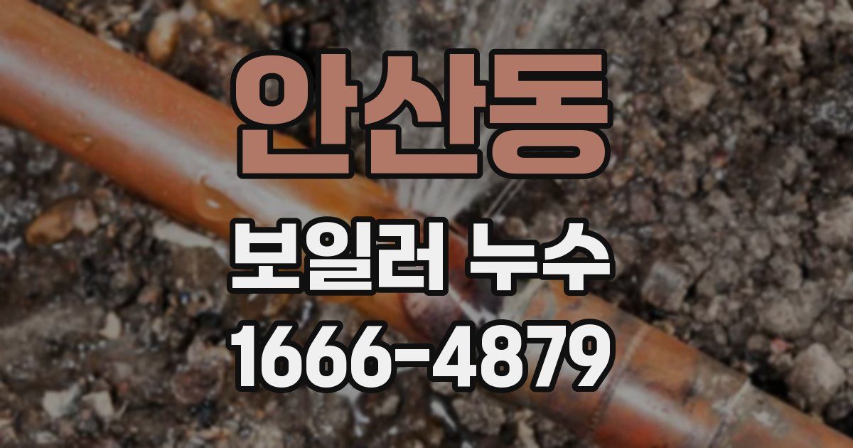 안산동 보일러 누수