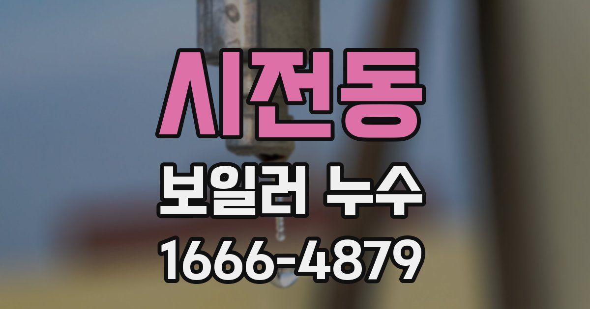시전동 보일러 누수