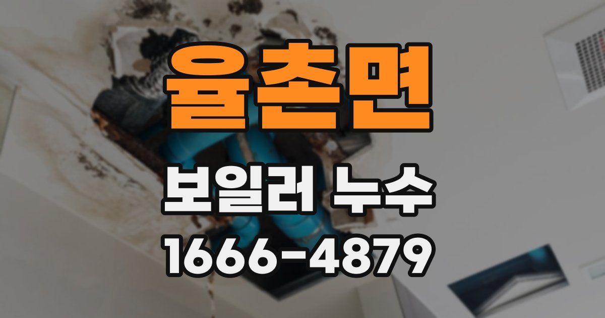 율촌면 보일러 누수