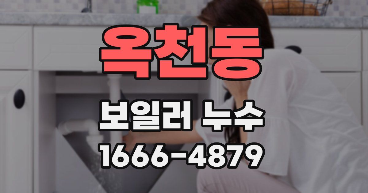 옥천동 보일러 누수