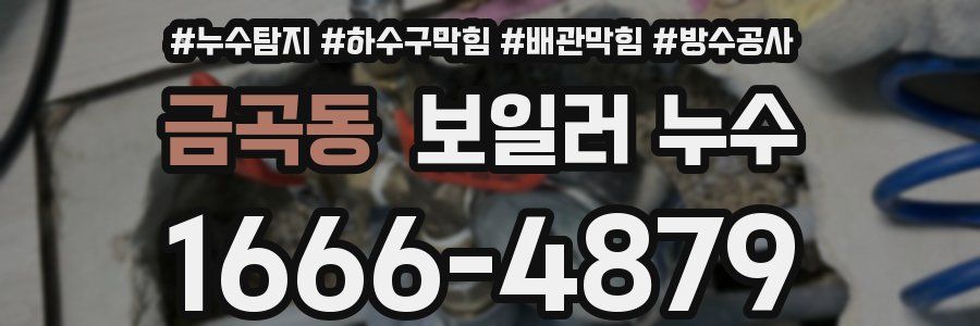 금곡동 보일러 누수