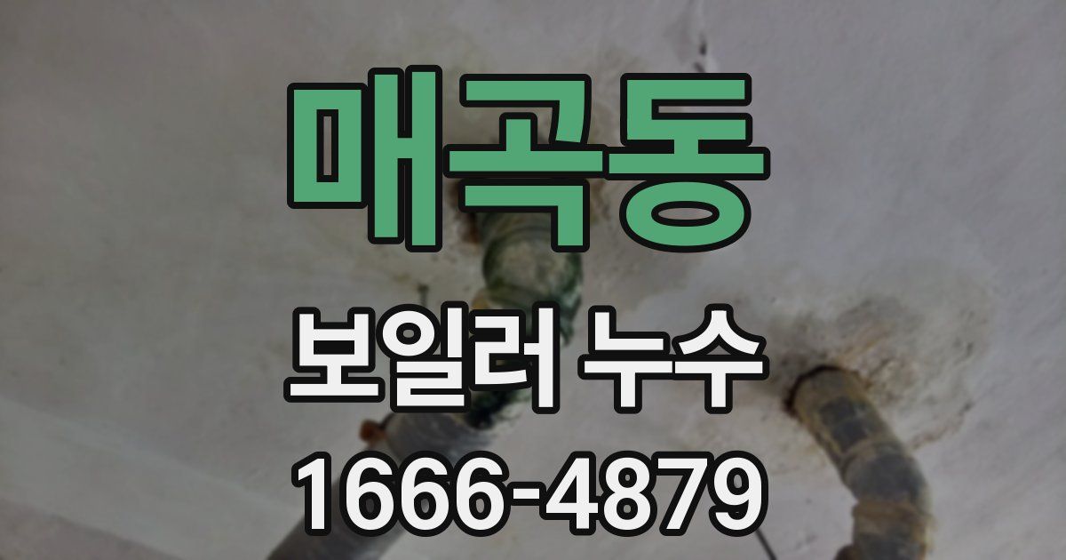 매곡동 보일러 누수