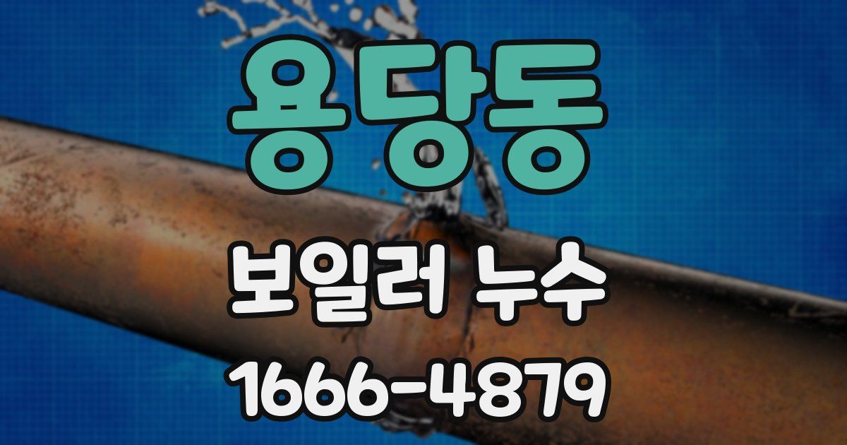 용당동 보일러 누수