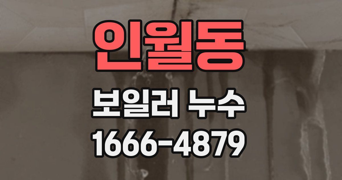 인월동 보일러 누수