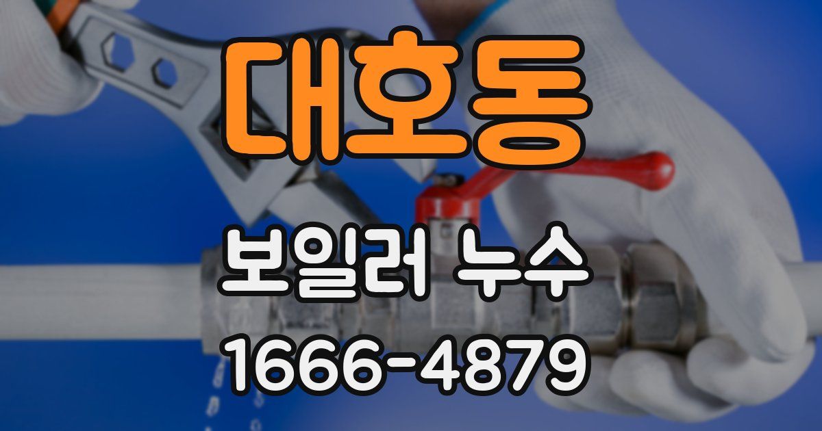 대호동 보일러 누수