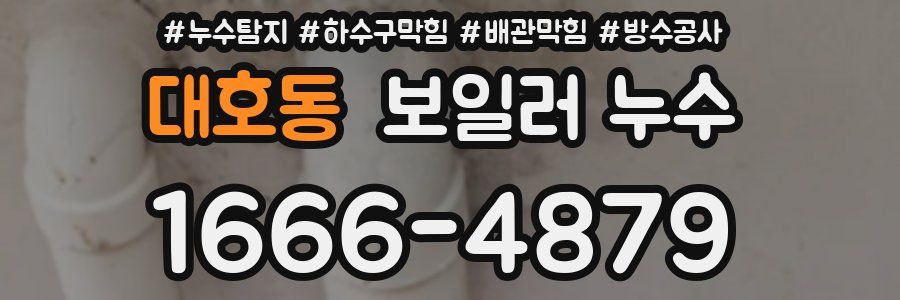 대호동 보일러 누수