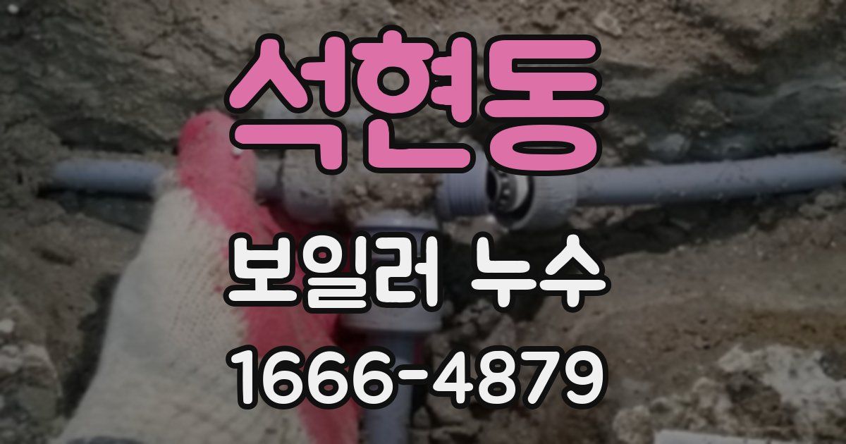 석현동 보일러 누수