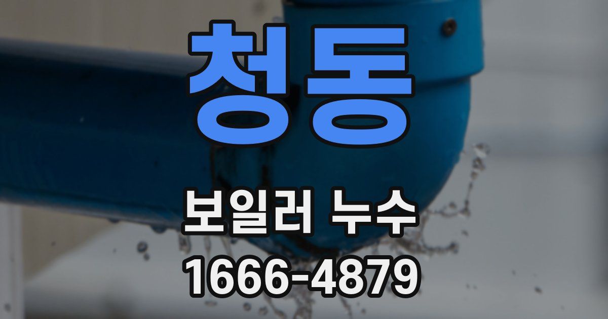 청동 보일러 누수
