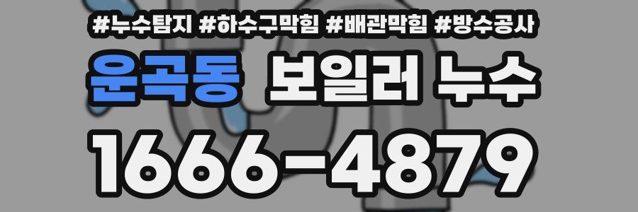 운곡동 보일러 누수