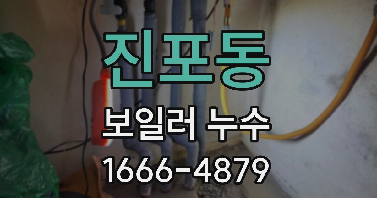 진포동 보일러 누수