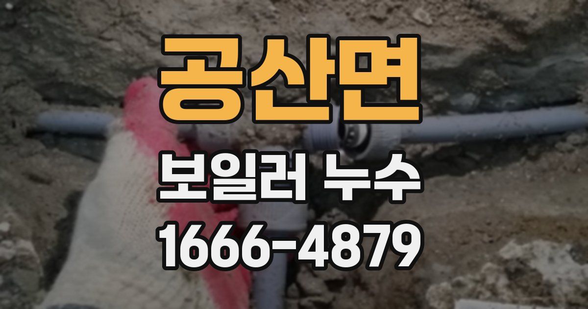 공산면 보일러 누수