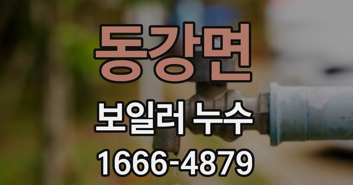 동강면 보일러 누수