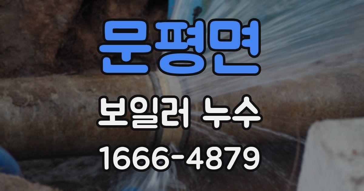문평면 보일러 누수