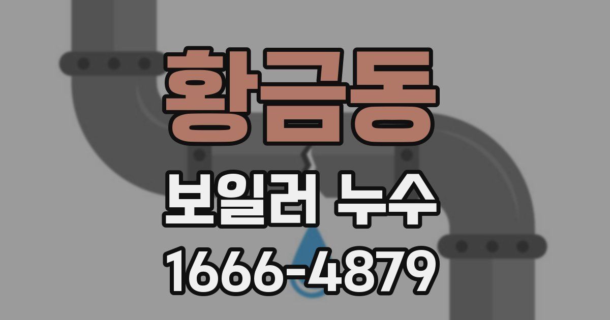 황금동 보일러 누수