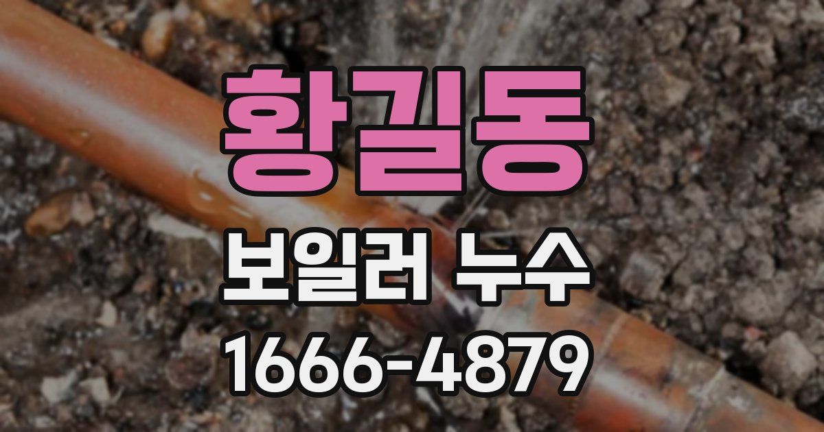 황길동 보일러 누수