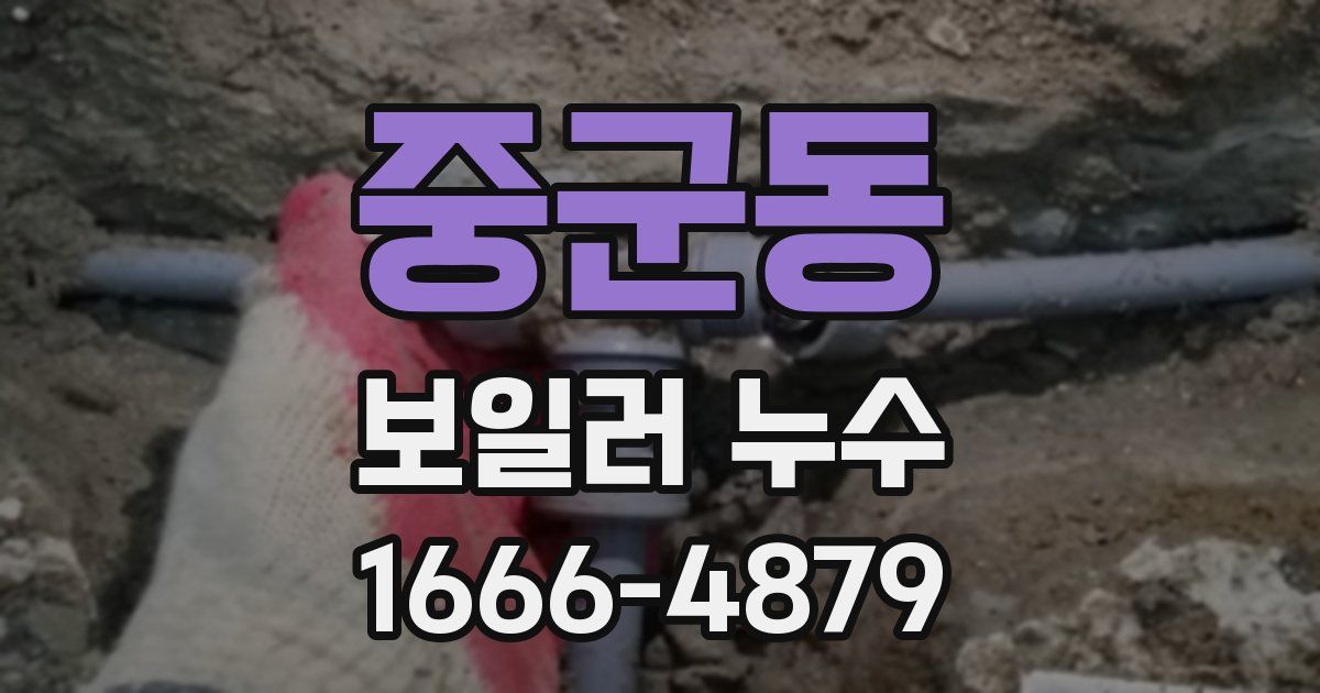 중군동 보일러 누수