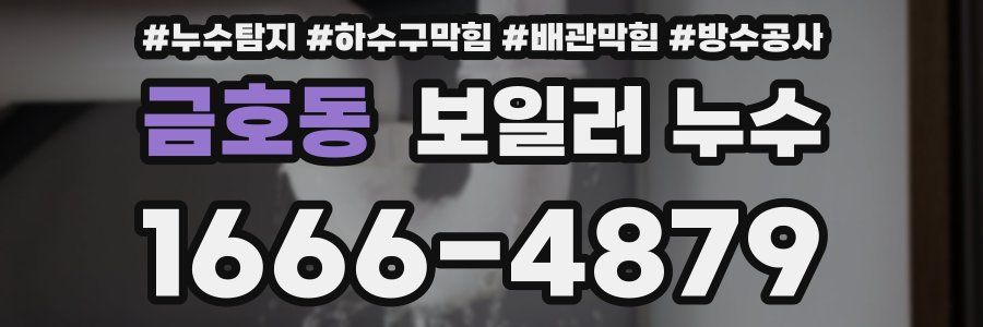 금호동 보일러 누수