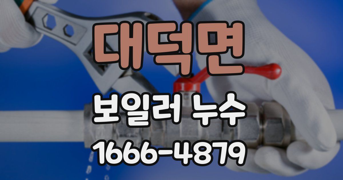 대덕면 보일러 누수