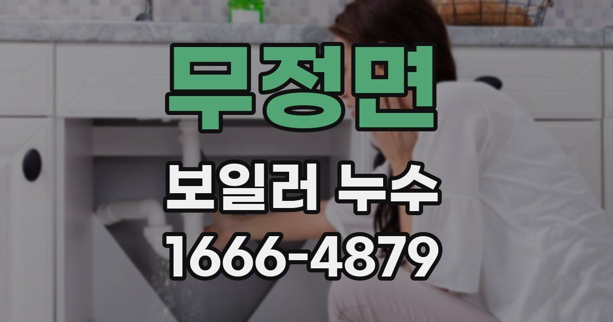 무정면 보일러 누수