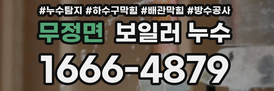 무정면 보일러 누수