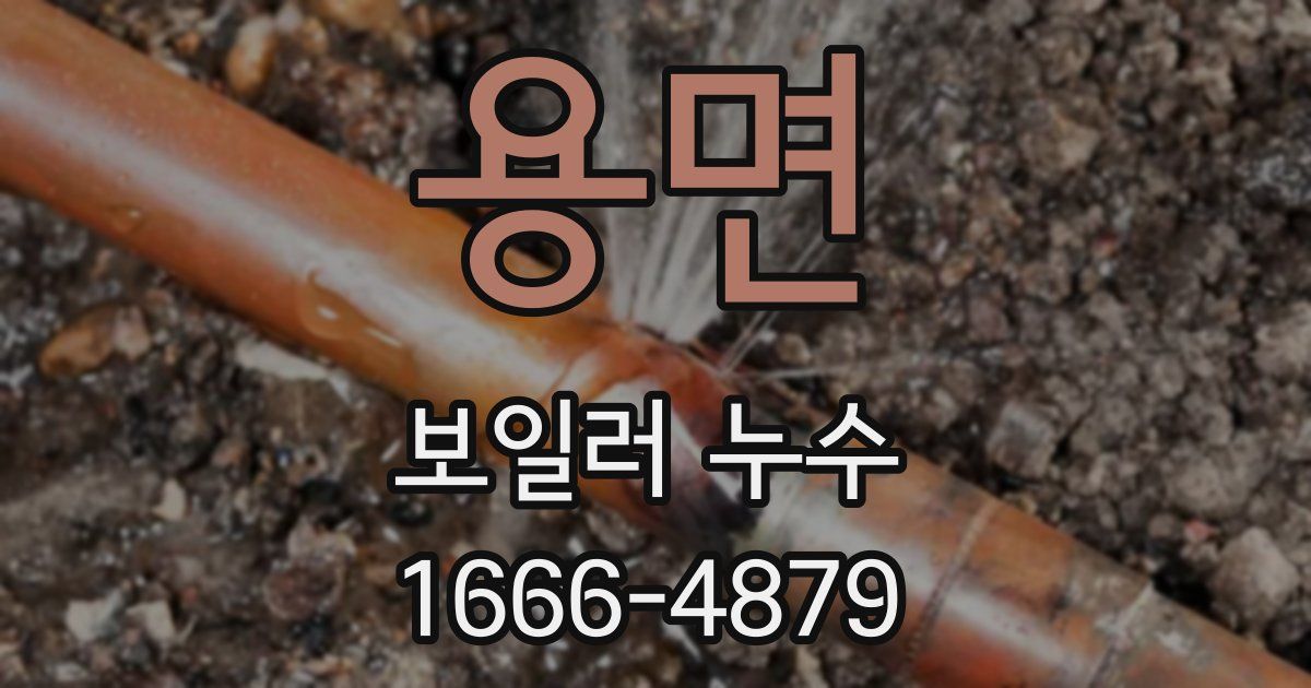 용면 보일러 누수