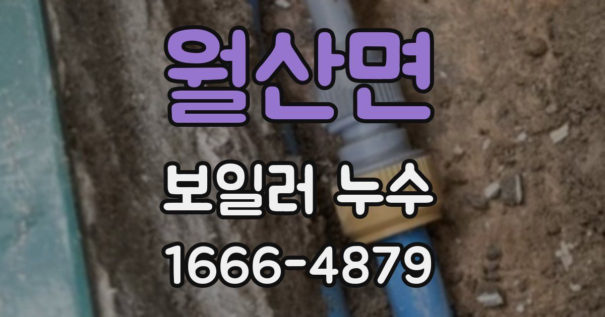 월산면 보일러 누수