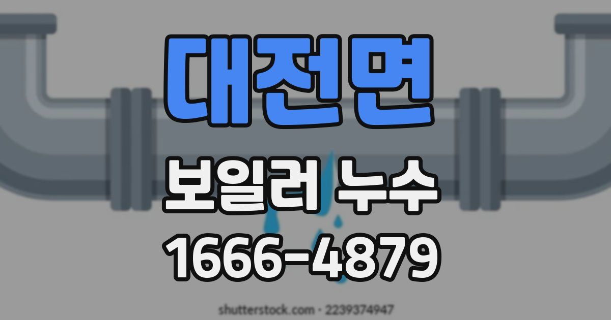 대전면 보일러 누수