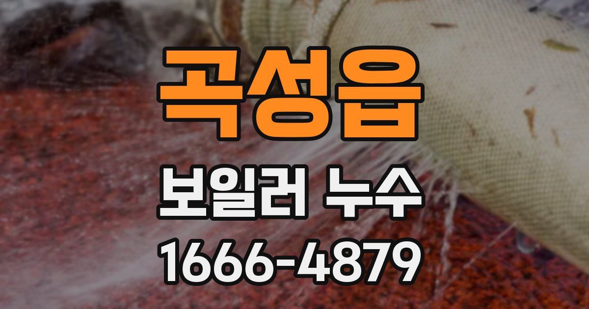 곡성읍 보일러 누수