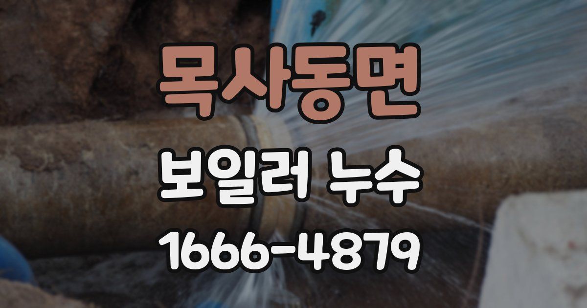 목사동면 보일러 누수