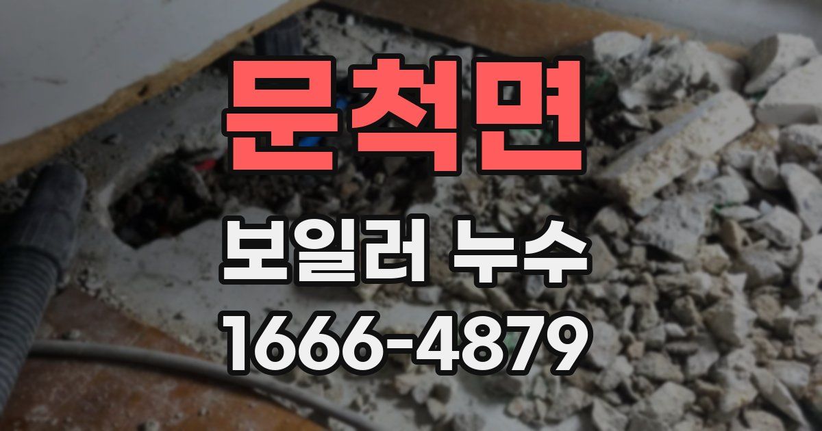 문척면 보일러 누수