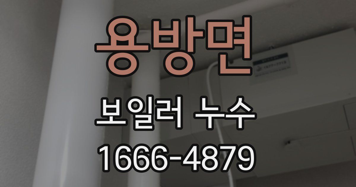 용방면 보일러 누수