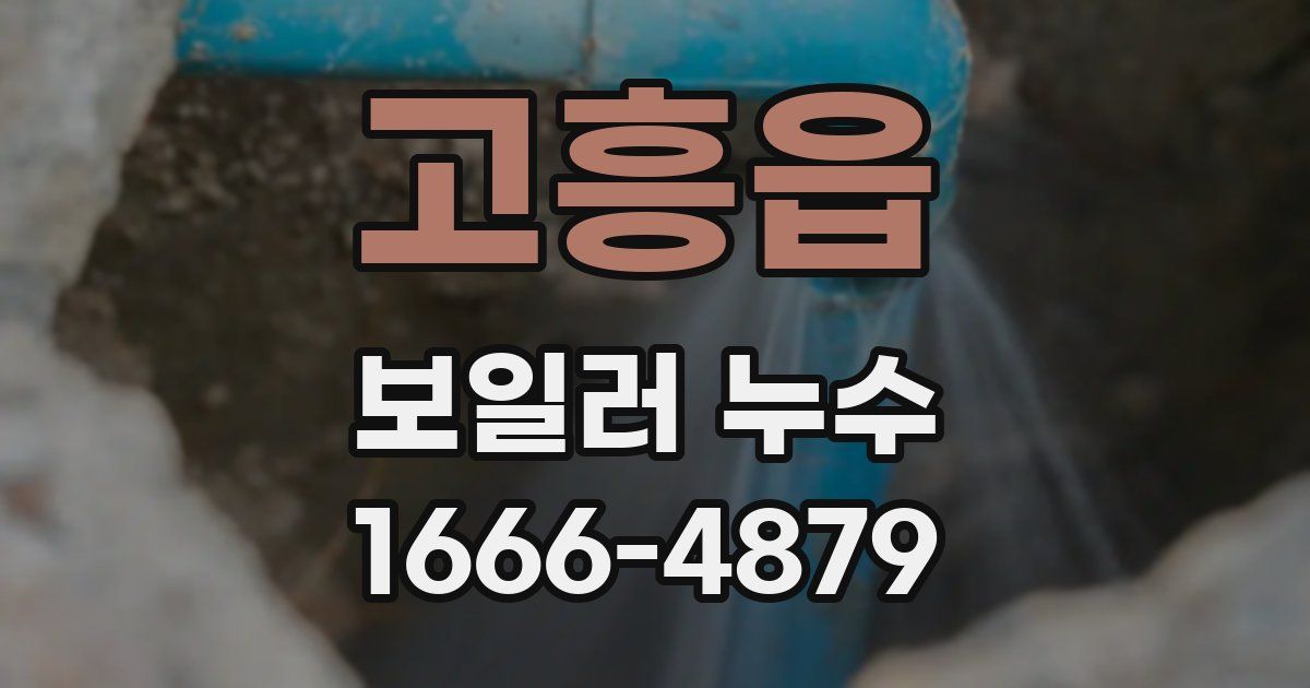 고흥읍 보일러 누수