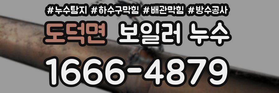도덕면 보일러 누수