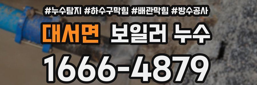 대서면 보일러 누수