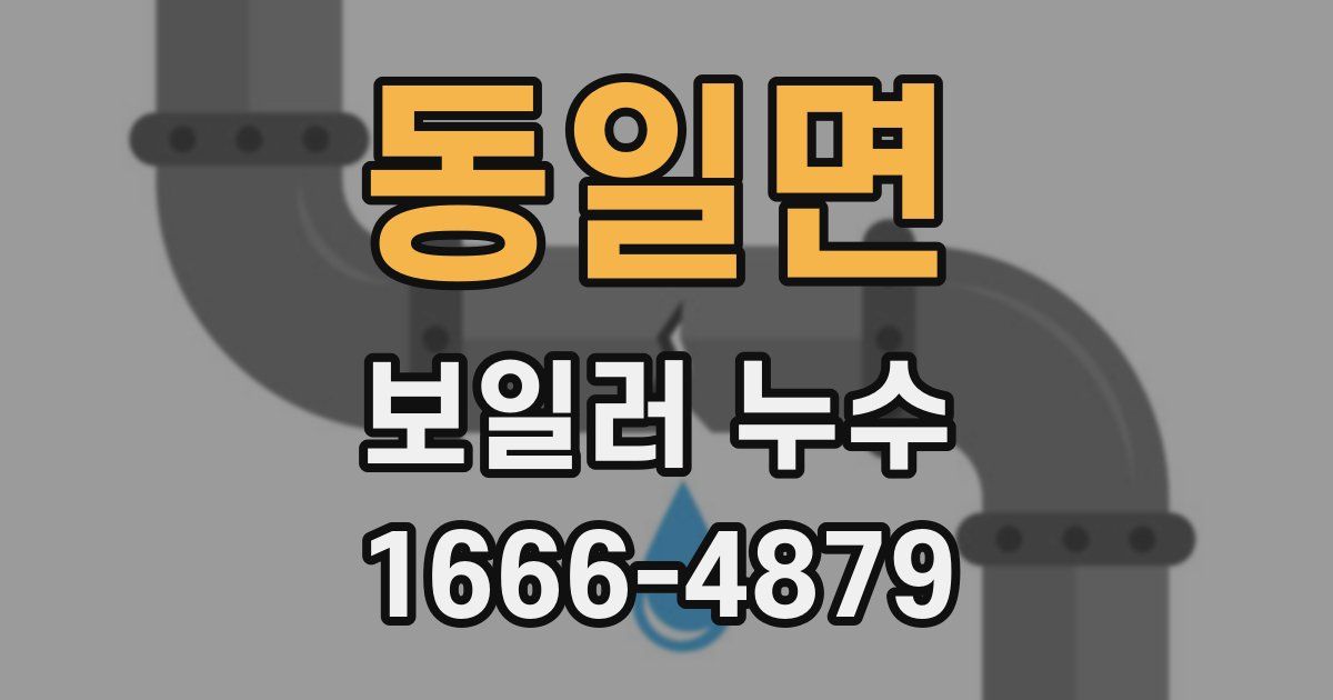 동일면 보일러 누수