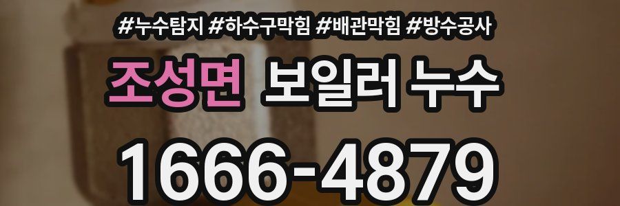 조성면 보일러 누수