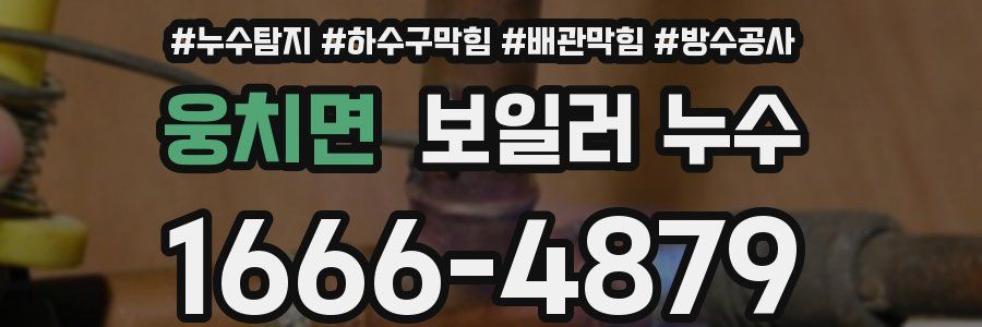 웅치면 보일러 누수
