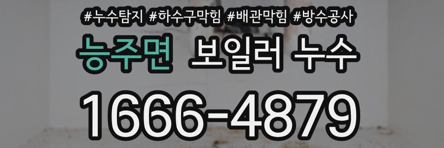 능주면 보일러 누수