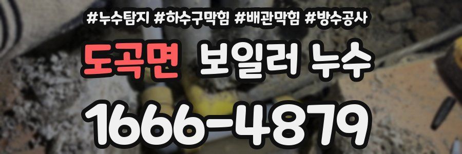 도곡면 보일러 누수