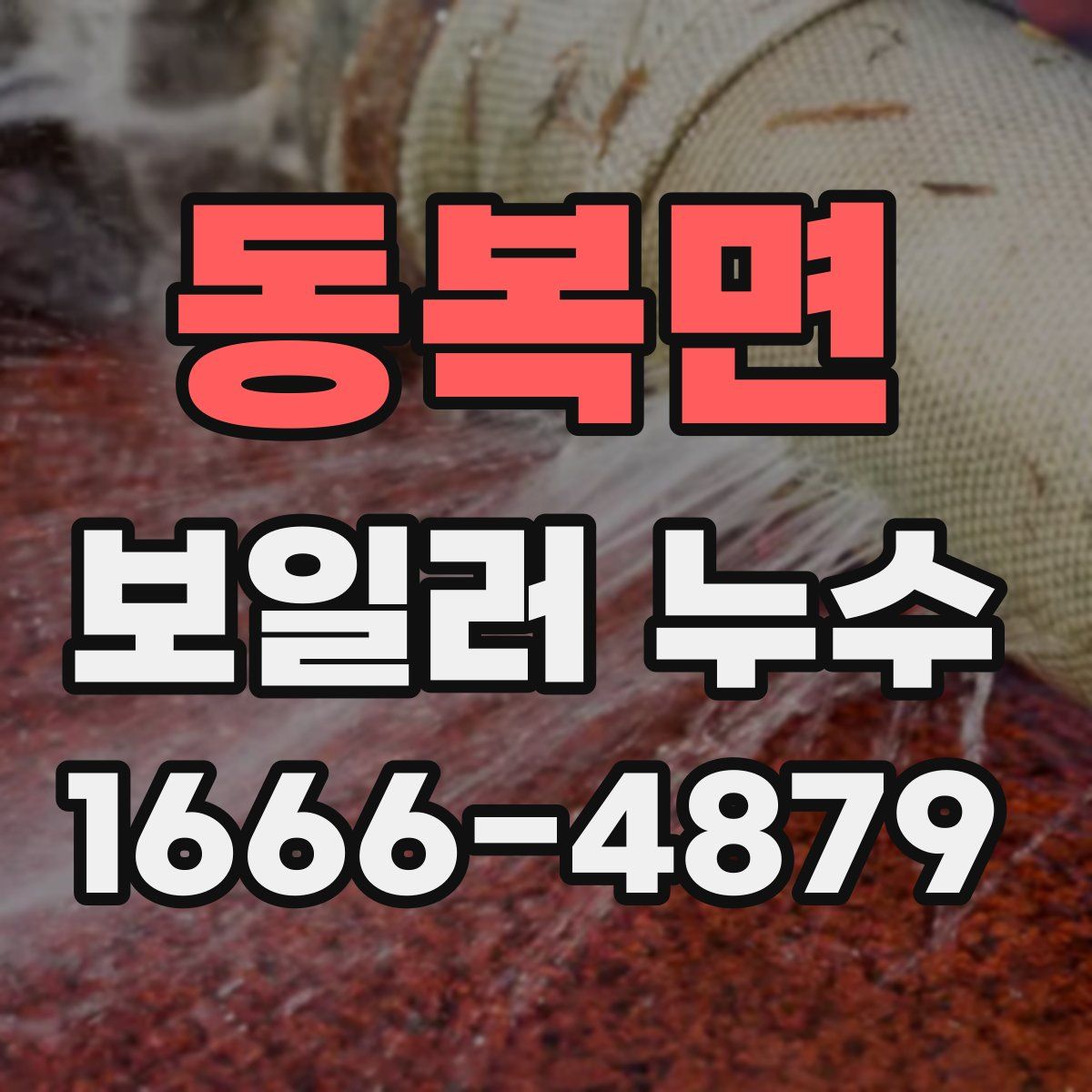 동복면 보일러 누수