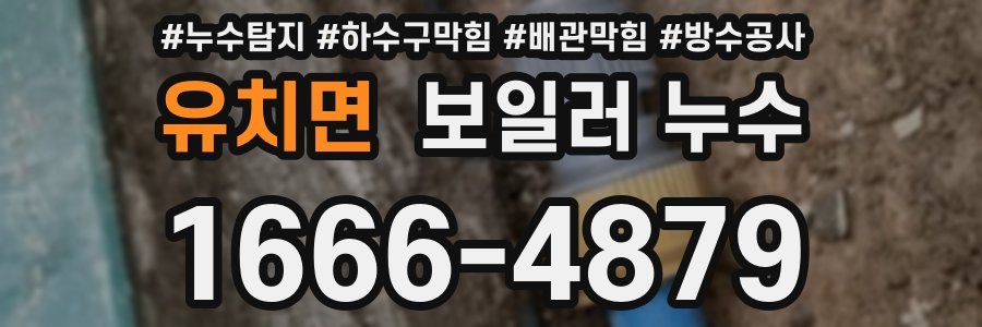 유치면 보일러 누수