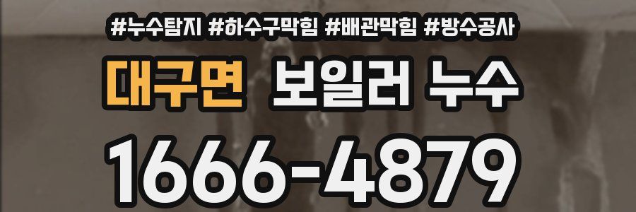 대구면 보일러 누수