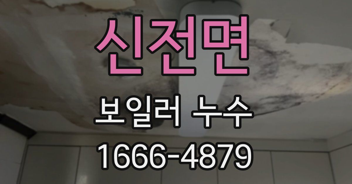신전면 보일러 누수